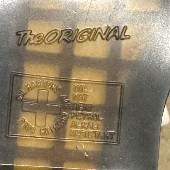 Dr. Martens 1460 Pascal Boots Womens 6 Black Glitter Sparkle Grunge Goth Punk - Picture 7 of 8